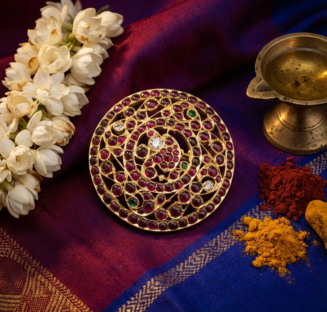 Rakodi (Headpiece) — Temple Jewellery