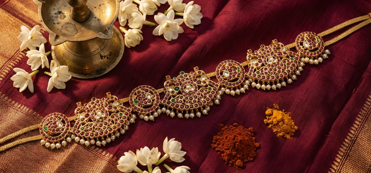 Kemp stone necklace — Arangetram jewellery collection