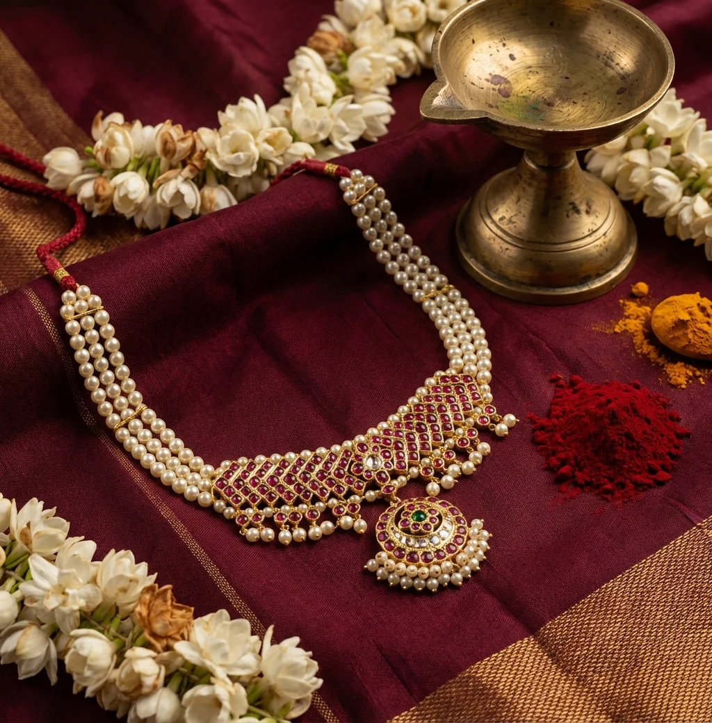 Double Mango Chutty — forehead ornament for Arangetram